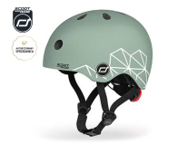 Scoot & Ride Kask Ochronny XXS-S dla dzieci 1-5 lat Green Lines - 1039896 - zdjęcie 2